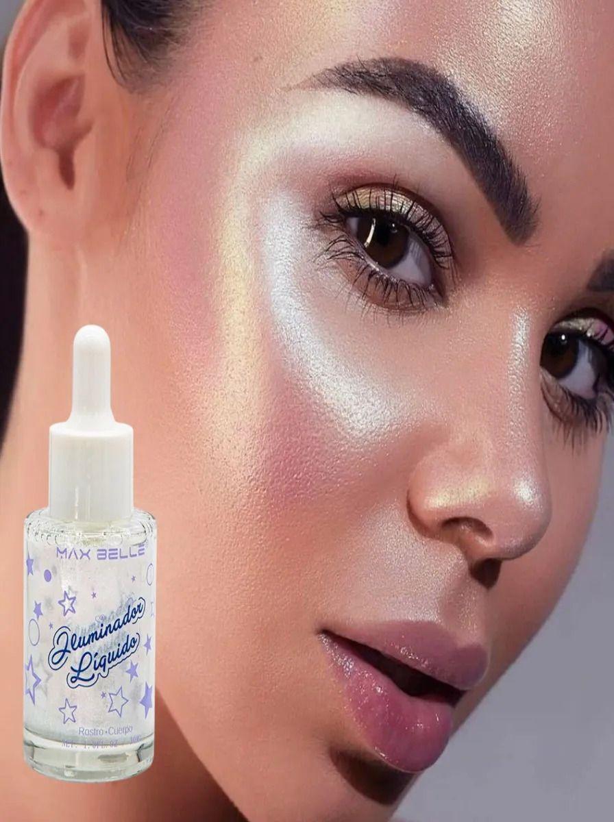 Pack 2 Iluminador Liquido Rostro Cuerpo Brillante Lau-7
