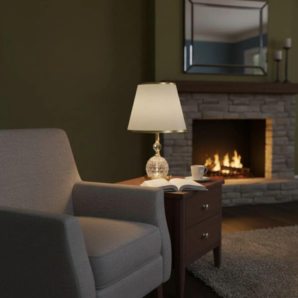 Lámpara Mesa Elegante Decorativa Diseño Clásico Hogar Jhn-7