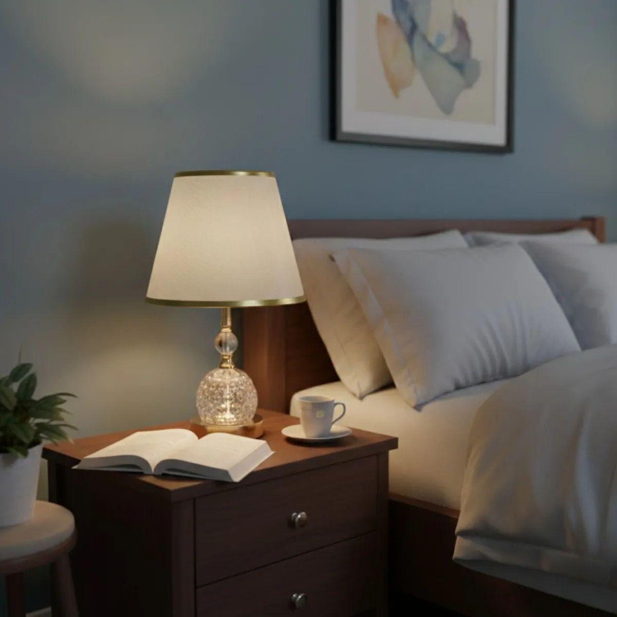 Lámpara Mesa Elegante Decorativa Diseño Clásico Hogar Jhn-8