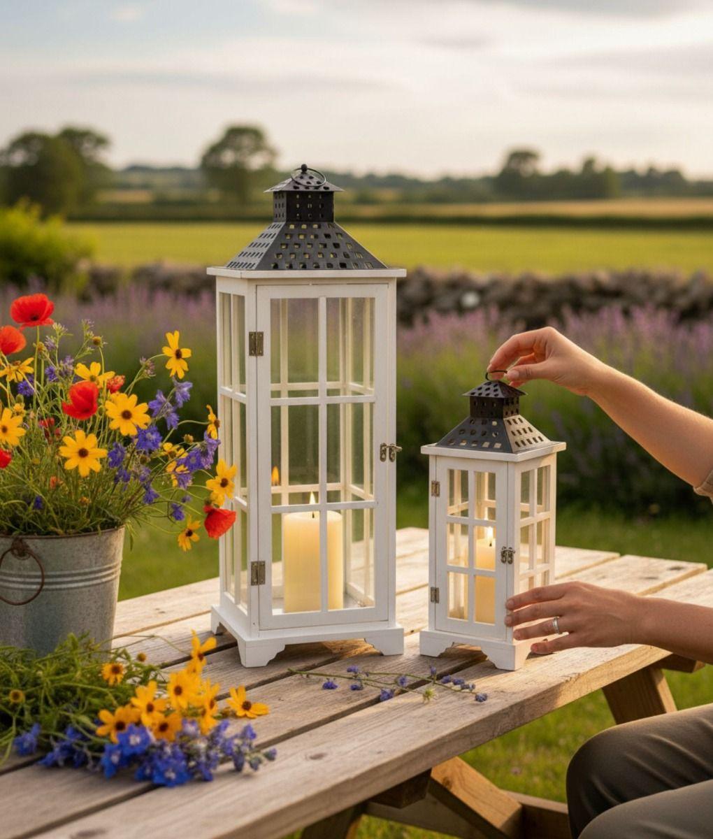 Set 2 Portavelas Decorativos Candelabros Adorno Colgante Jhn-2