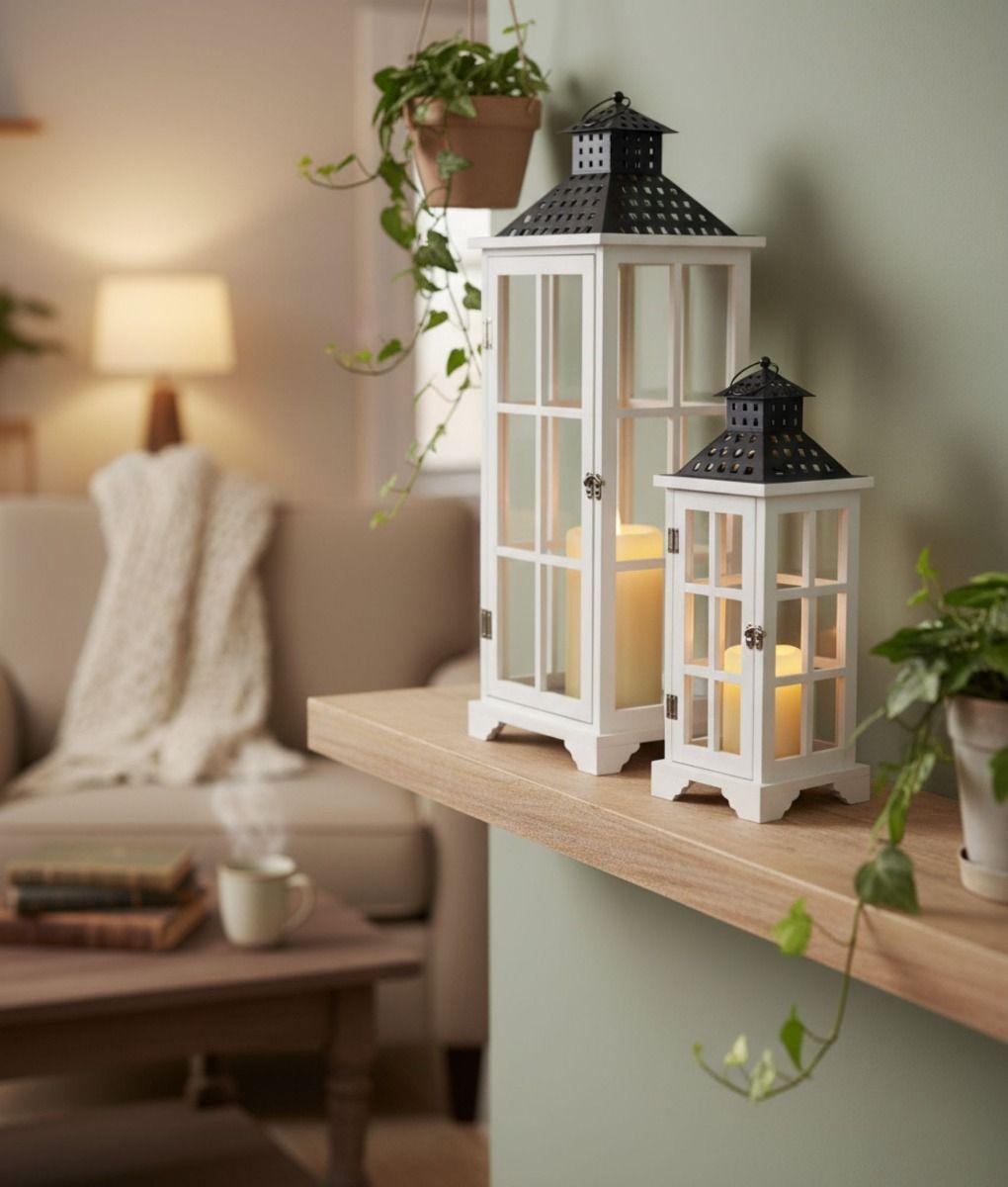 Set 2 Portavelas Decorativos Candelabros Adorno Colgante Jhn-7