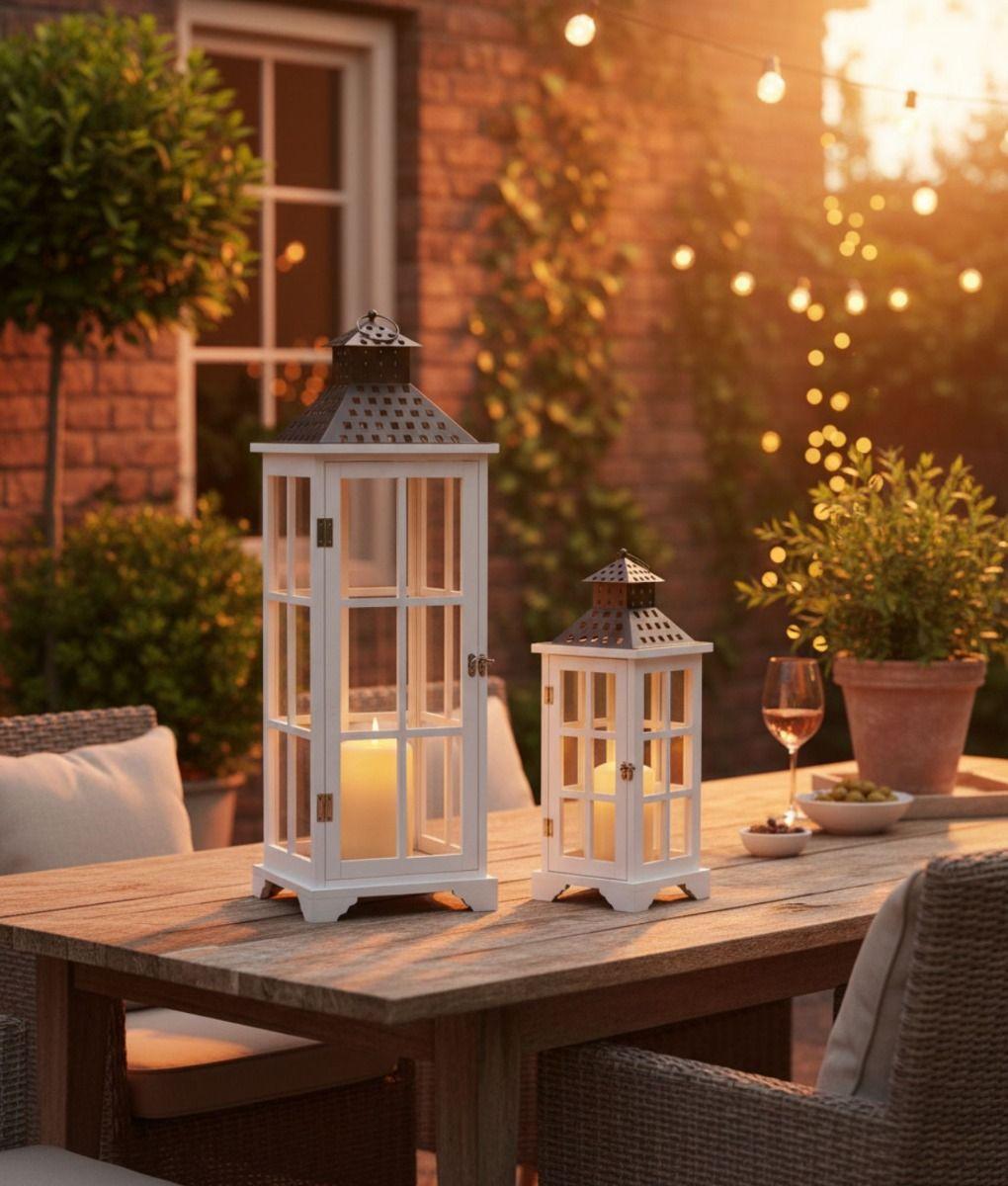 Set 2 Portavelas Decorativos Candelabros Adorno Colgante Jhn-9