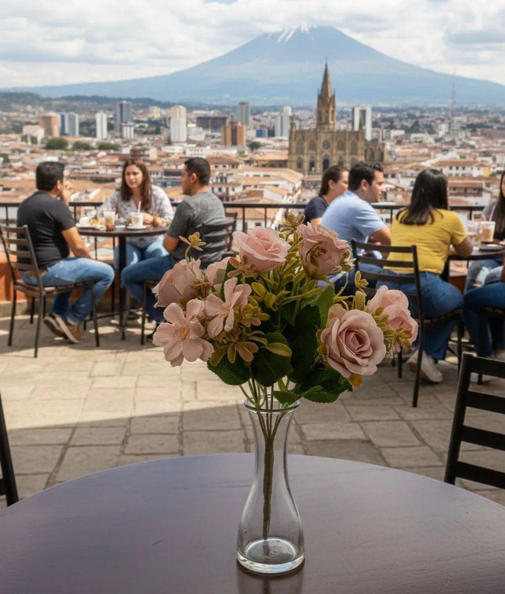 Set 4 Ramo Flores Artificiales Elegancia Floral Eterna Jhn-5