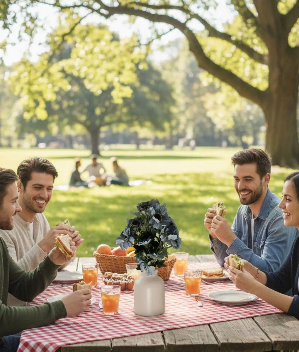 Set 2 Ramo Decorativo Flores Artificiales Belleza Adorno Jhn-5