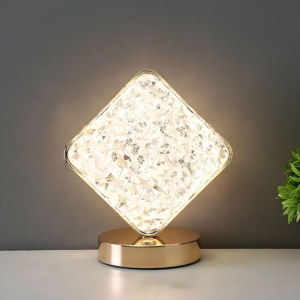 Lámpara Mesa Cuadrada Inalámbrica Decoración Jhn-2