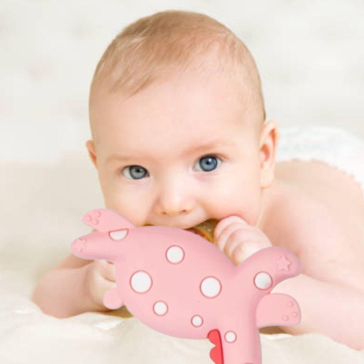 SET 3 MORDEDORES FORMA DE ANIMAL SUAVE DIVERTIDO BEBE LAU-2