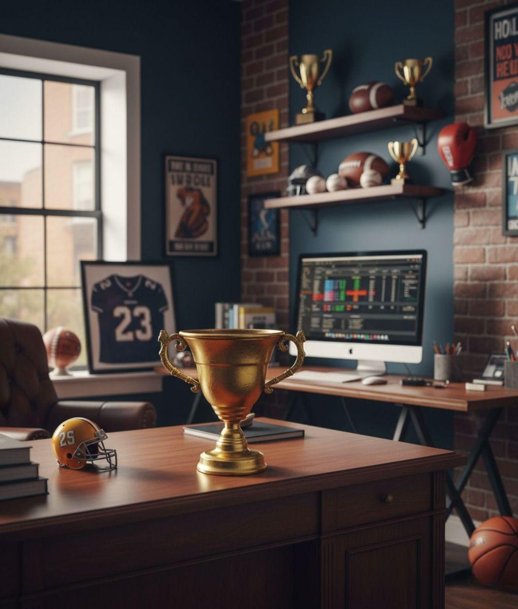 Figura Decorativa Copa Estatua Adorno Hogar Mesa Jhn-8