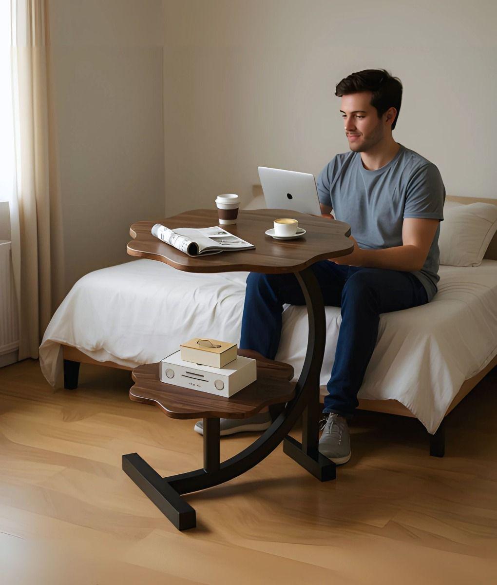 Mesa Centro Auxiliar Decorativa Dos Niveles Moderna Jhn-4