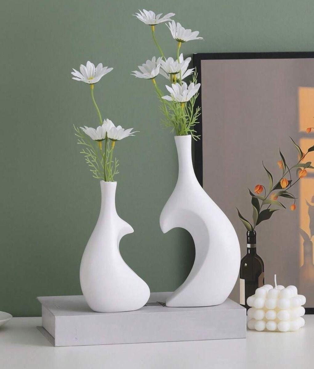 Florero Jarrón Decorativo Corazón Textura Hogar Flores Jhn-1
