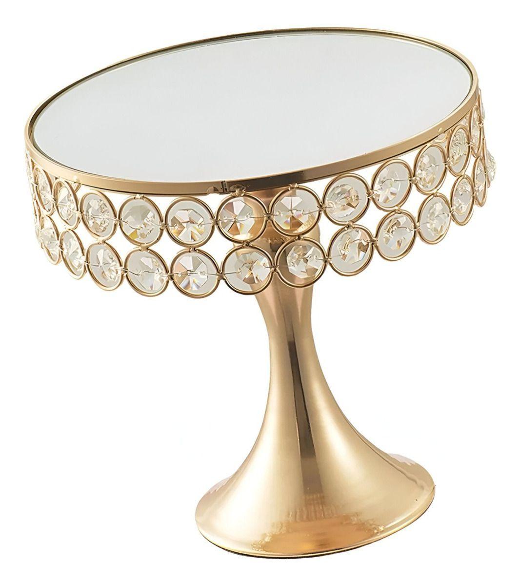 Soporte Exhibición Pastel Superficie Espejo Mesa 30cm Jhn-2