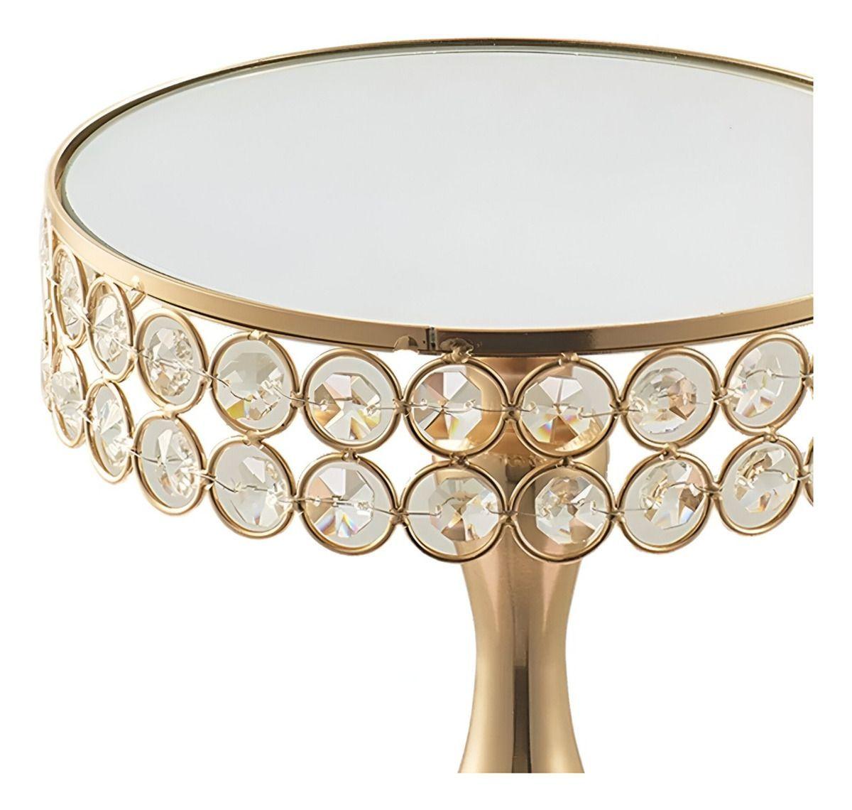 Soporte Exhibición Pastel Superficie Espejo Mesa 30cm Jhn-3