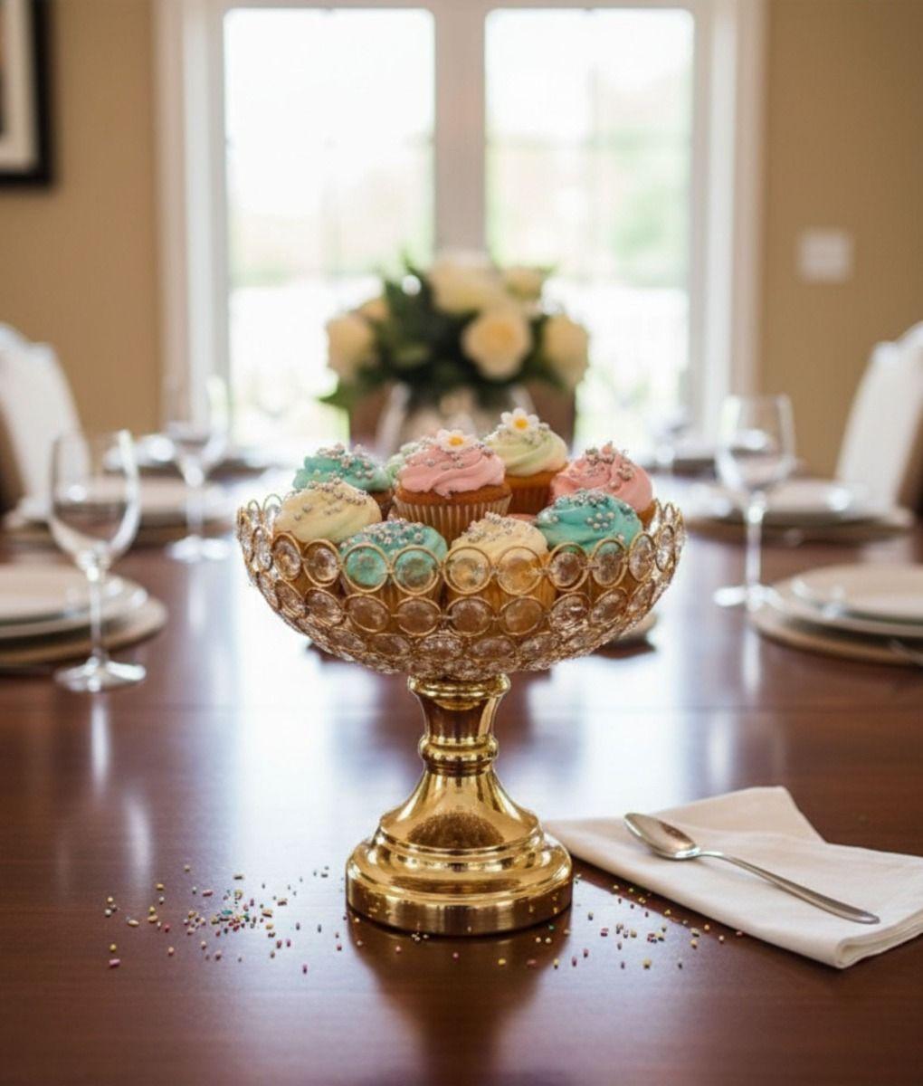 Recipiente Decorativo Pedestal Frasco Moderno Adorno Jhn-6