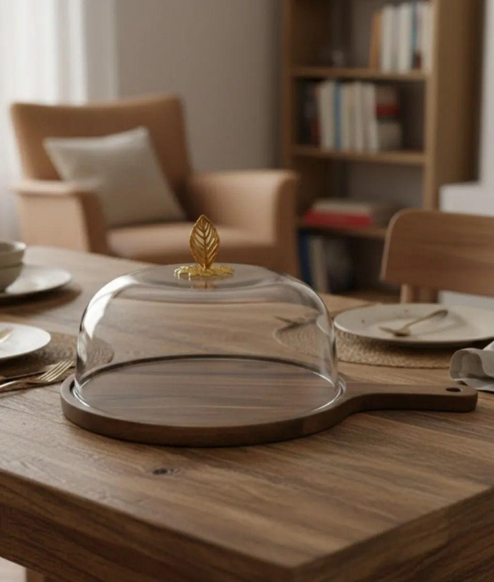 Base Pastelería Servicio Quesos Cúpula Estilo Rústico Jhn-4