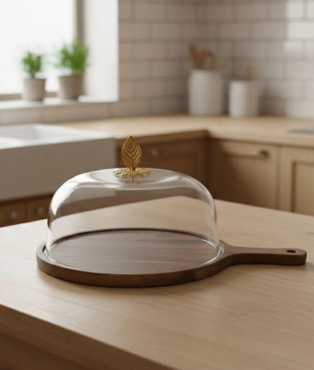 Base Pastelería Servicio Quesos Cúpula Estilo Rústico Jhn-9