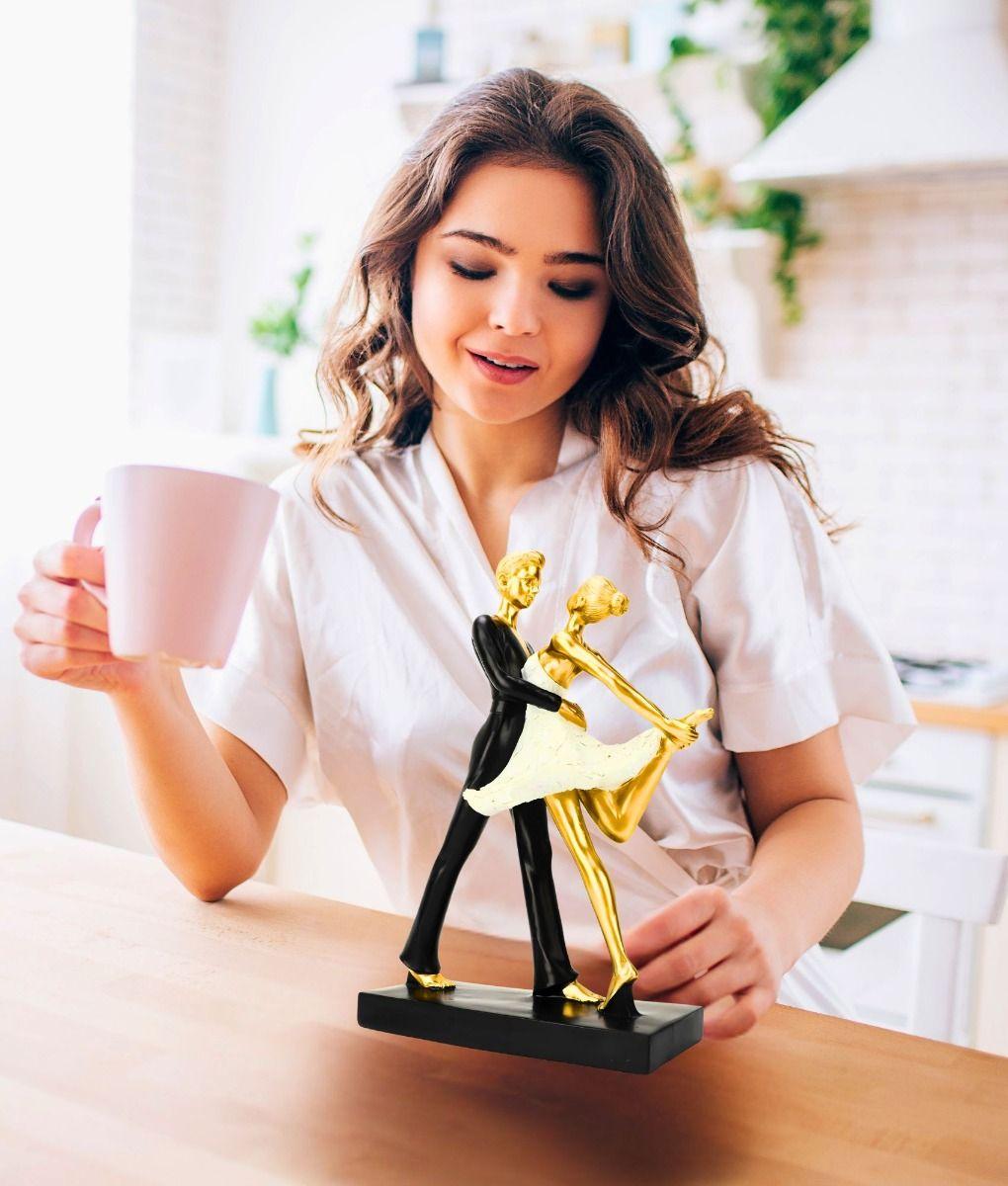 Figura Decorativa Pareja Bailando Ballet Adorno Estatua Jhn-2