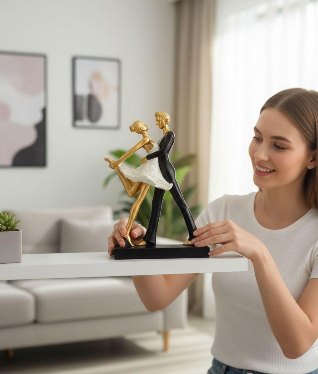 Figura Decorativa Pareja Bailando Ballet Adorno Estatua Jhn-3