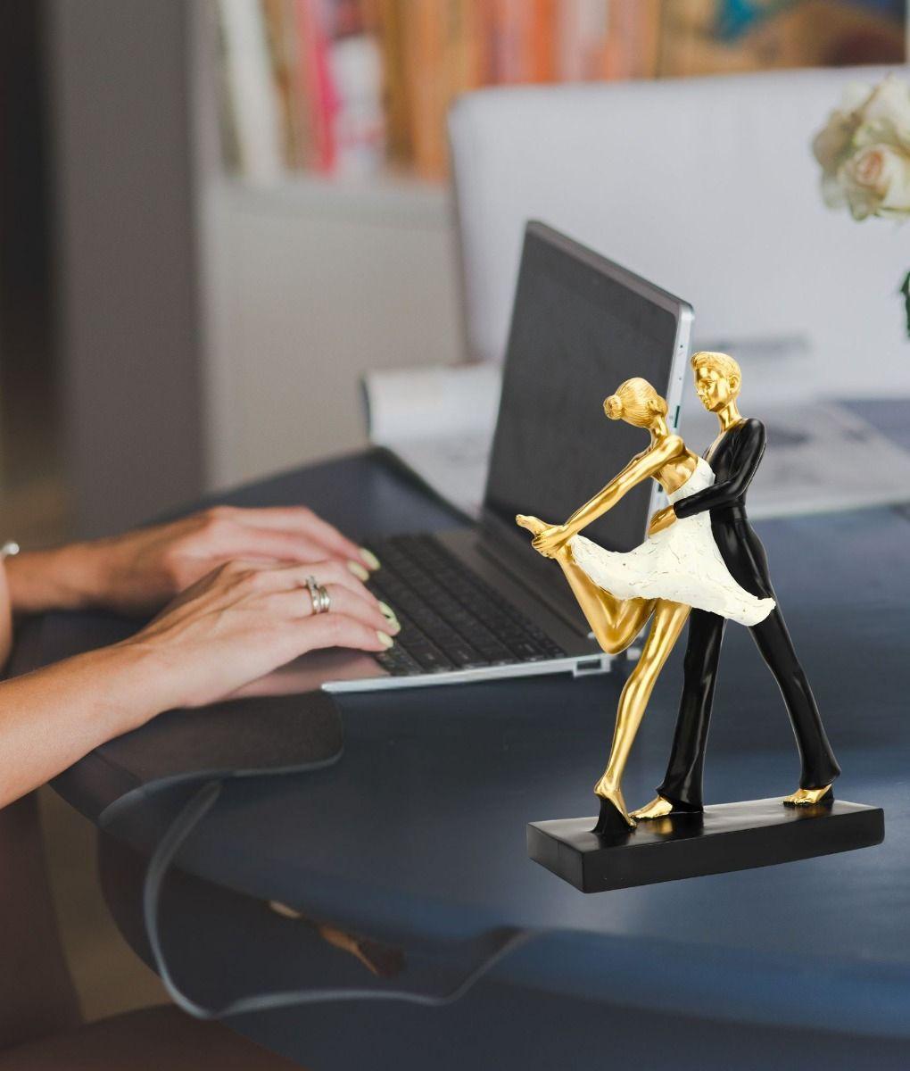 Figura Decorativa Pareja Bailando Ballet Adorno Estatua Jhn-4