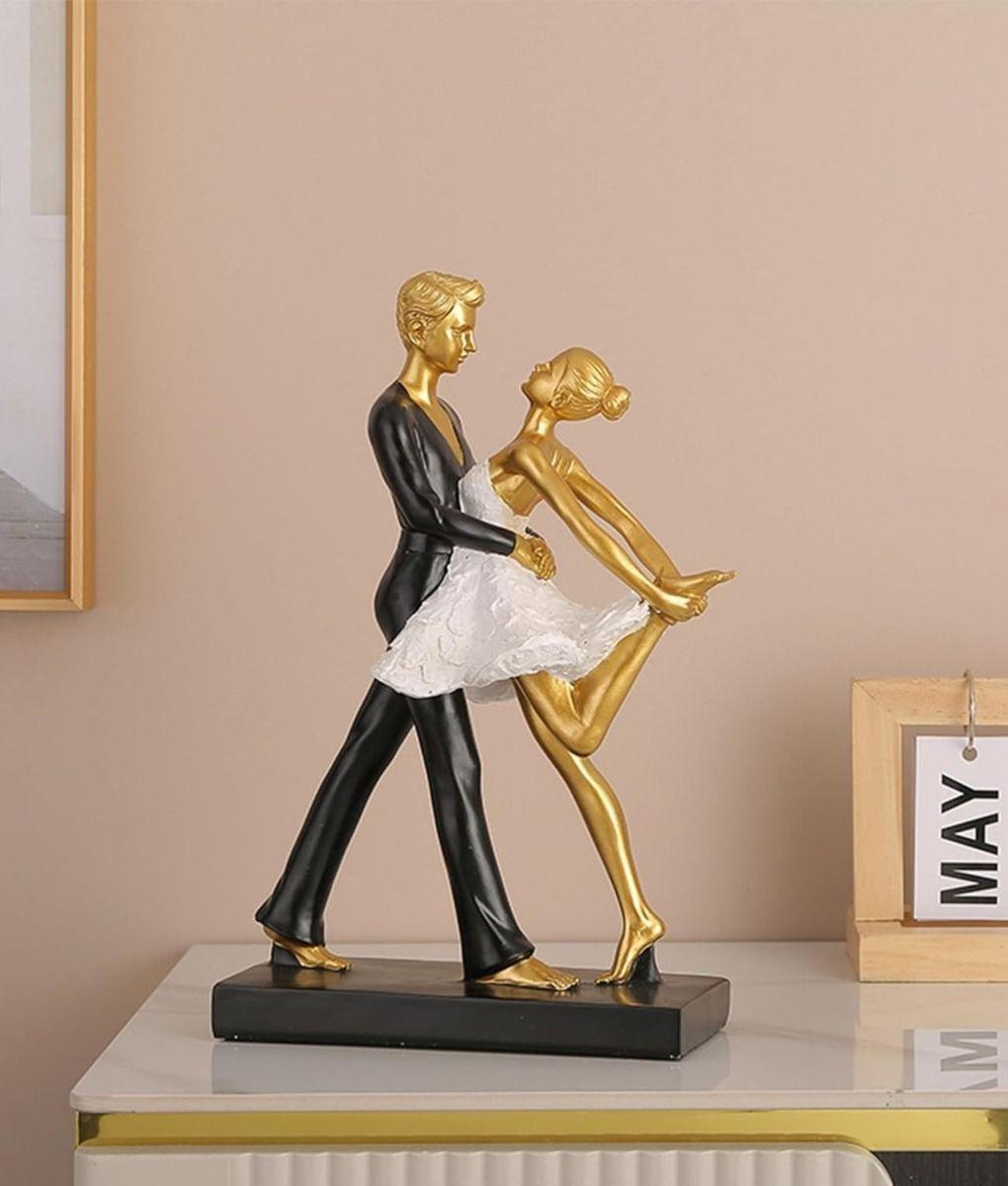 Figura Decorativa Pareja Bailando Ballet Adorno Estatua Jhn-5