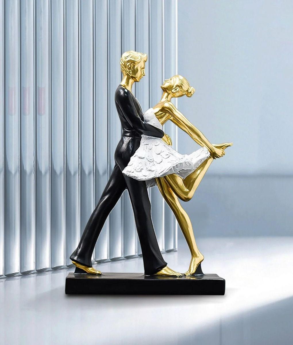 Figura Decorativa Pareja Bailando Ballet Adorno Estatua Jhn-7