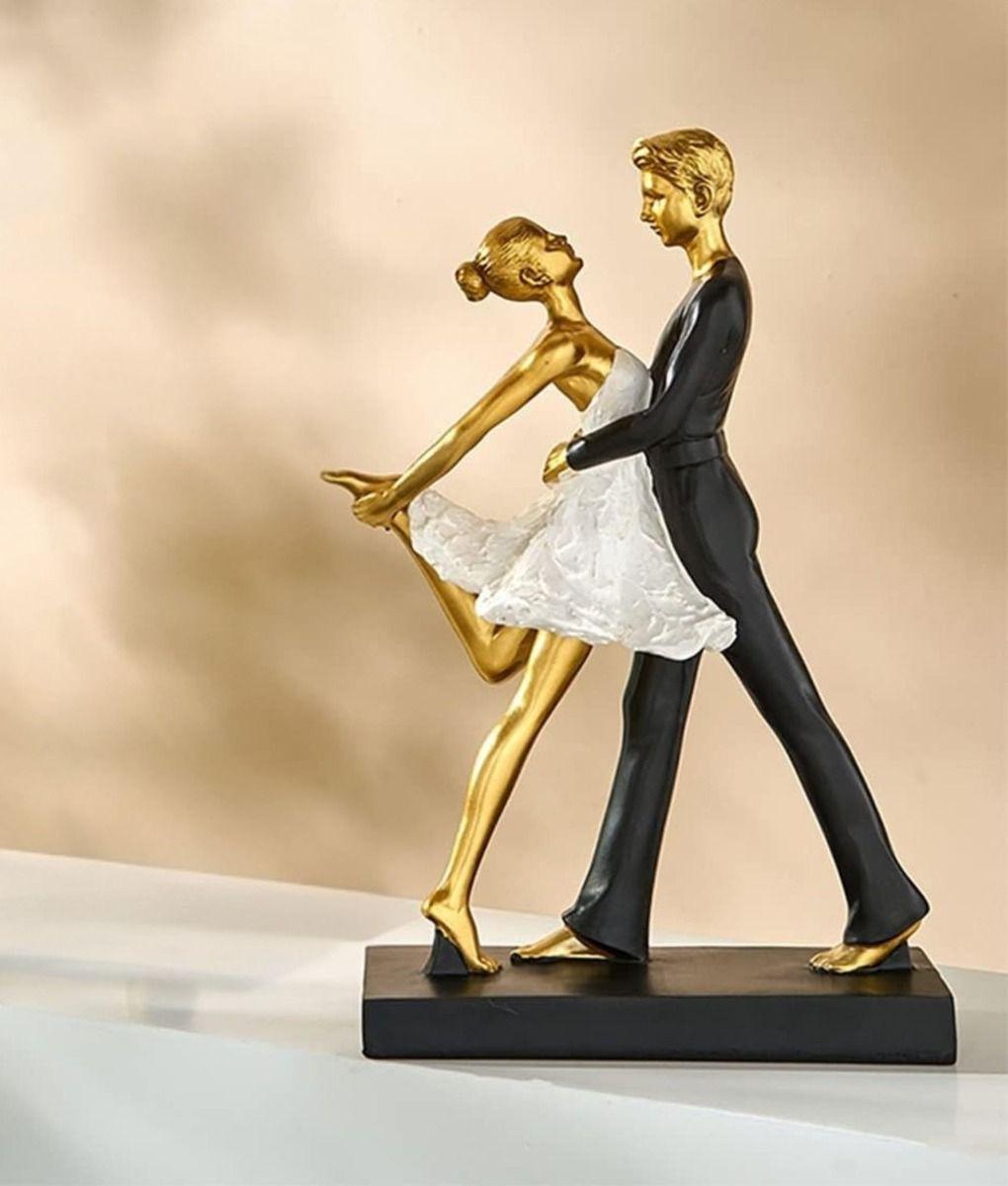 Figura Decorativa Pareja Bailando Ballet Adorno Estatua Jhn-8