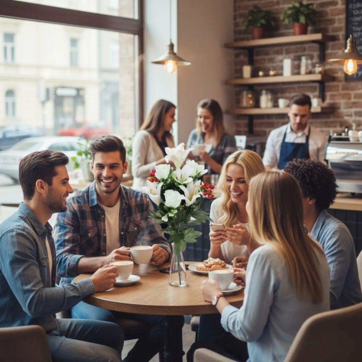 Ramo Floral Artificial Lirios Capullos Silvestres Adorno Jhn-6