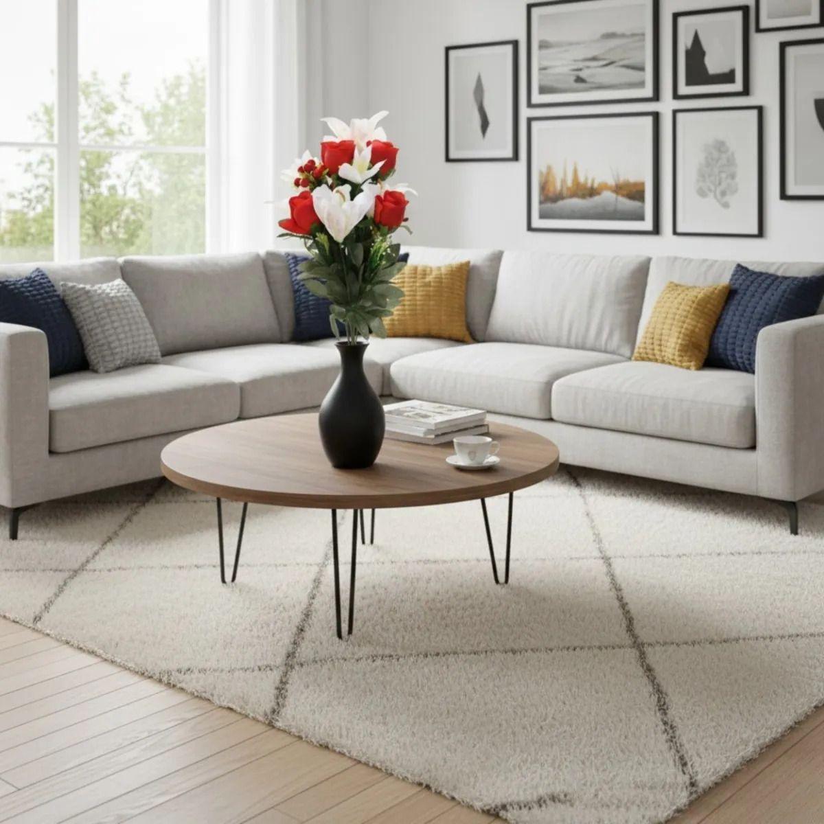 Ramo Floral Artificial Lirios Capullos Silvestres Adorno Jhn-7