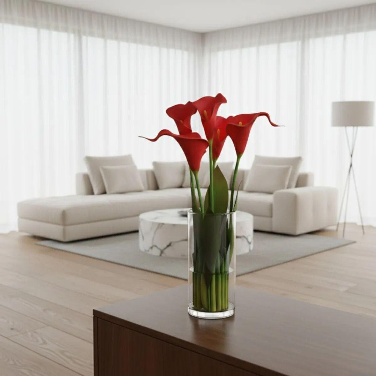 Arreglo Floral Adorno Artificial Calas Decorativas Hogar Jhn-5