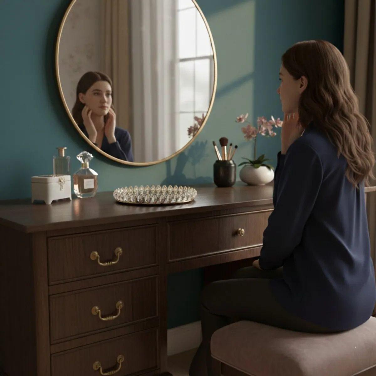 Bandeja Decorativa Gala Reflejante Adorno Elegante Jhn-3