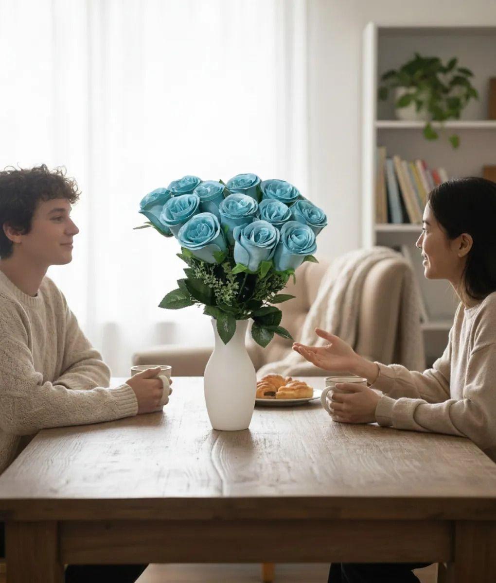 Ramo Floral Artificial Rosas Decorativas Adorno Hogar Jhn-3