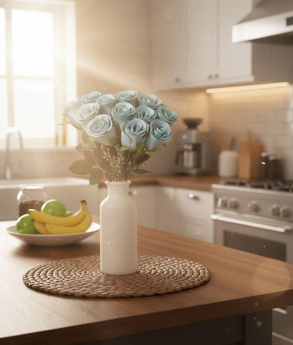 Ramo Floral Artificial Rosas Decorativas Adorno Hogar Jhn-8