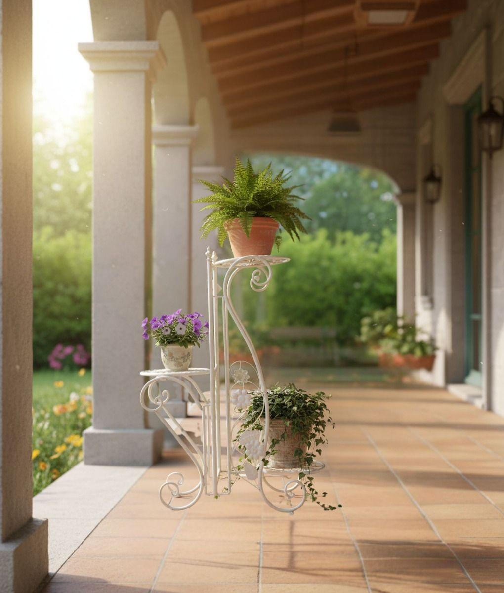 Porta Maceta Soporte Vertical Decorativo 3 Niveles Jhn-7