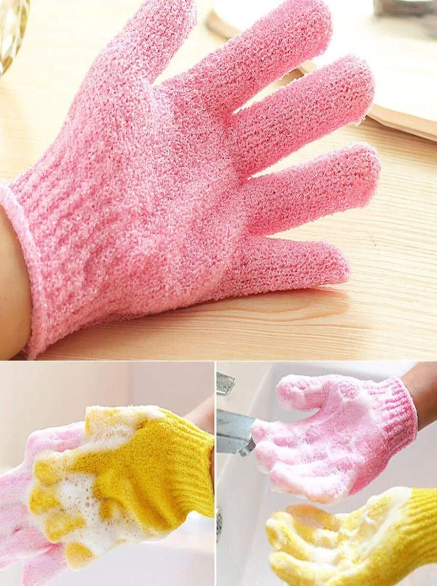 Pack Esponja Guante Exfoliante Corporal para Baño Lau-4