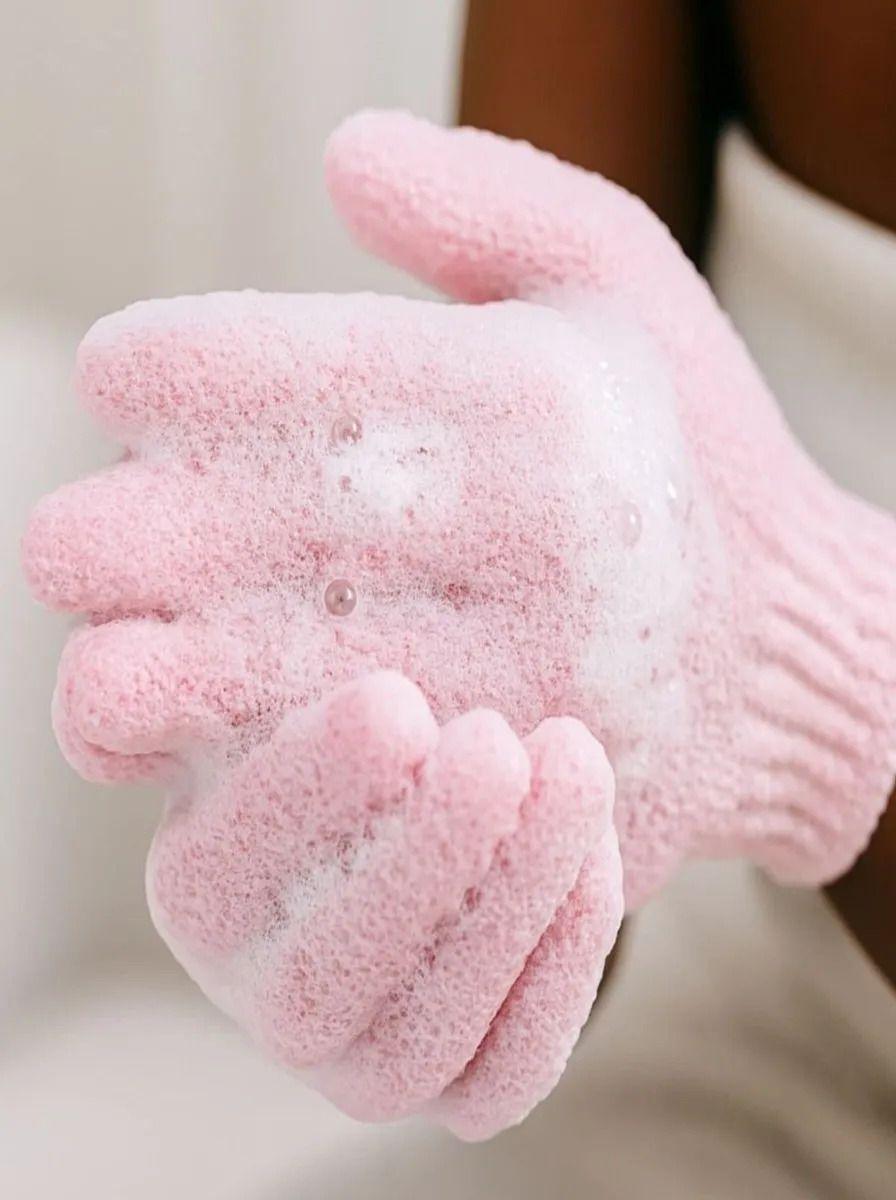 Pack Esponja Guante Exfoliante Corporal para Baño Lau-6