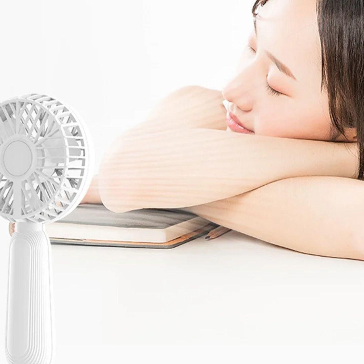 Set 2 Mini Ventilador USB Portátil Recargable Compacto Jhn-4