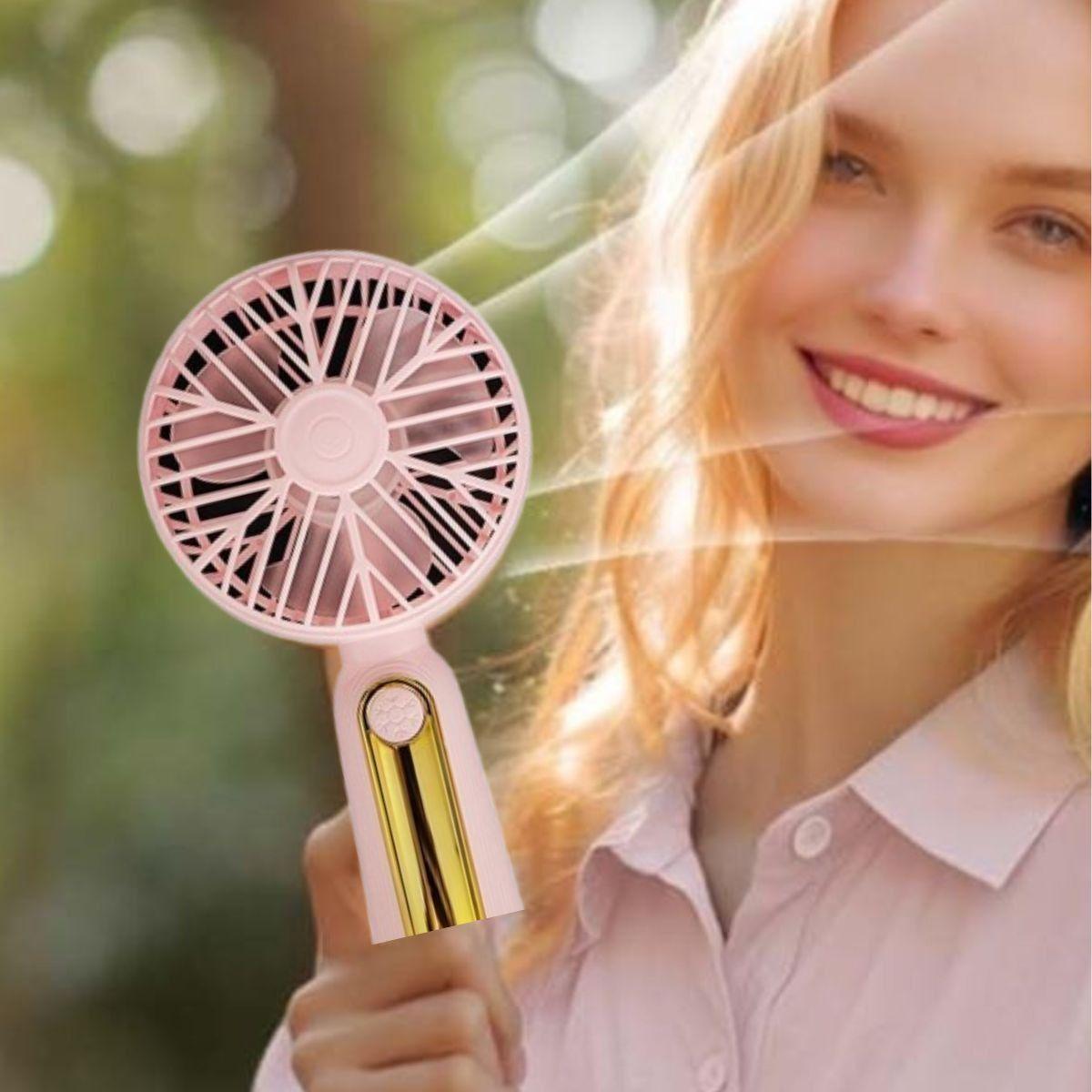 Set 2 Mini Ventilador USB Portátil Recargable Compacto Jhn-8