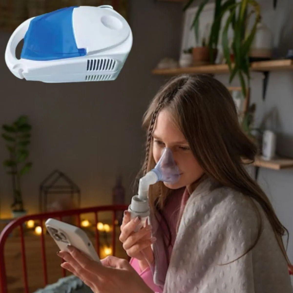NEBULIZADOR TRATAMIENTO RESPIRATORIO NIÑOS ADULTOS LAU-3