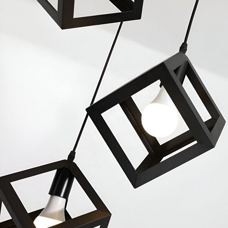 Lampara Techo Cubos Moderna Elegante Minimalista Lau-5