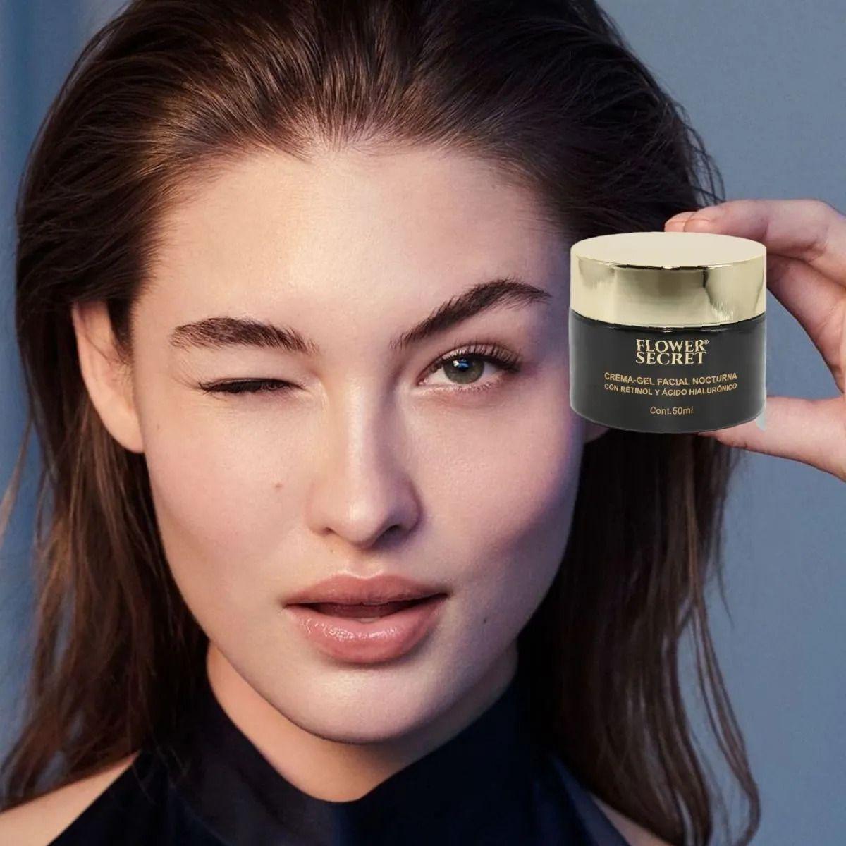 CREMA FACIAL GEL NOCTURNA RETINOL ACIDO HIALURONICO LAU-3