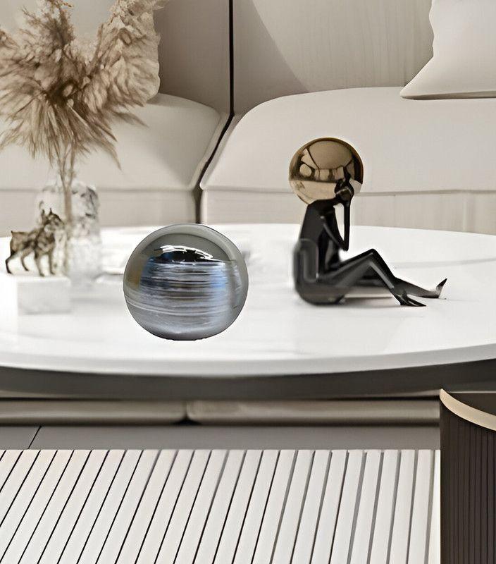 Set 2 Esferas Efecto Raye Decorativa Modernas Lau-5