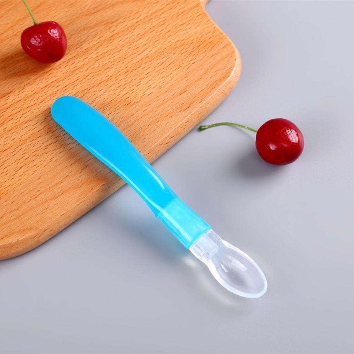 SET 8 CUCHARAS ERGONOMICAS SILICONA FLEXIBLE BEBE LAU-7