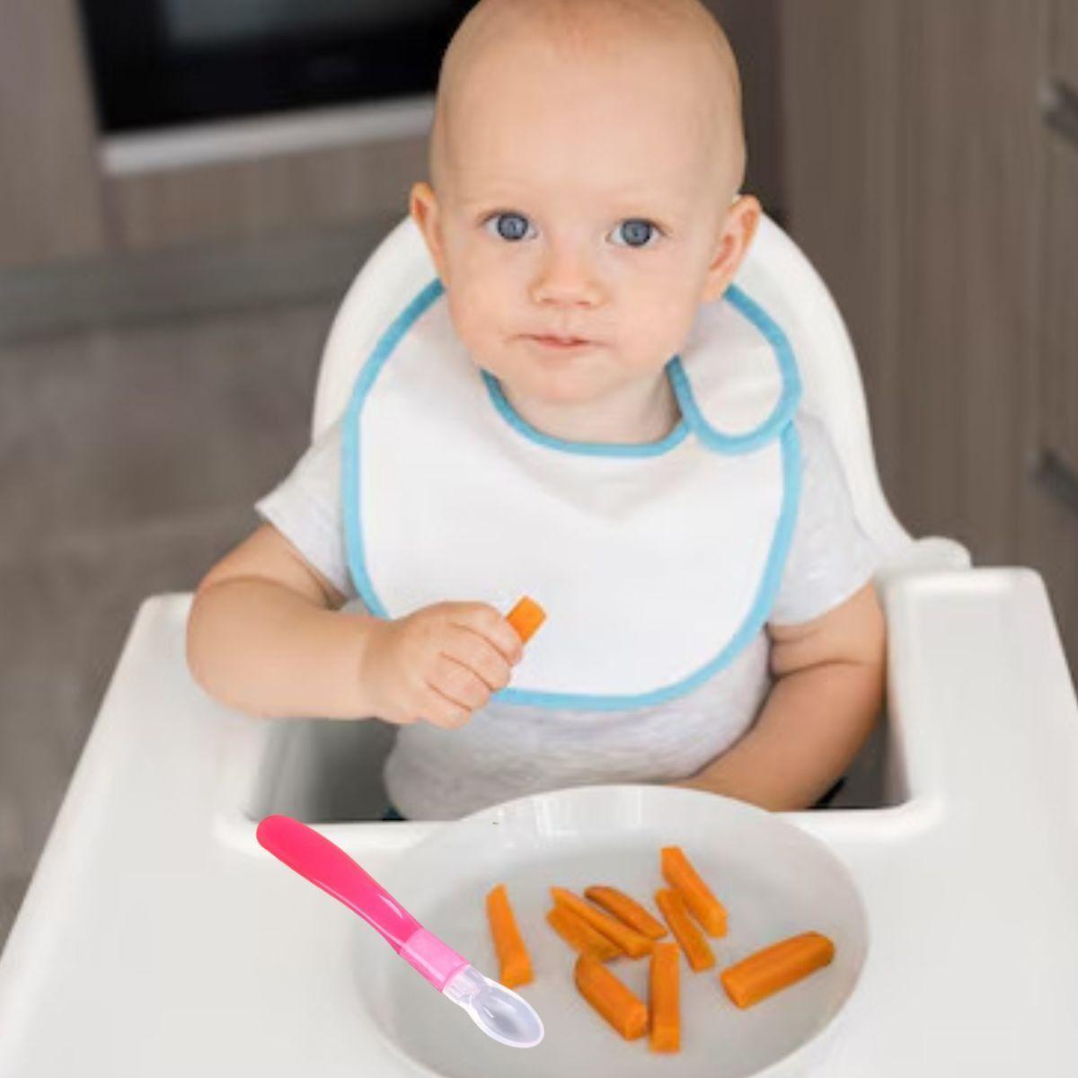 SET 8 CUCHARAS ERGONOMICAS SILICONA FLEXIBLE BEBE LAU-8