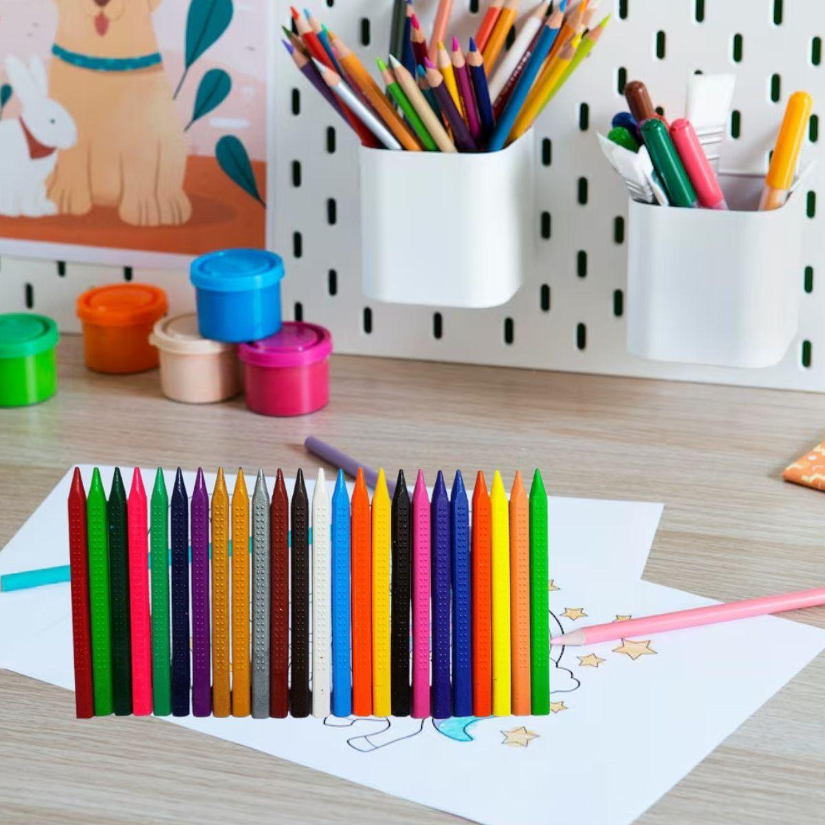 SET 3 CAJAS CRAYONES 18 LAPICES TRIANGULAR CERA COLORES LAU-9
