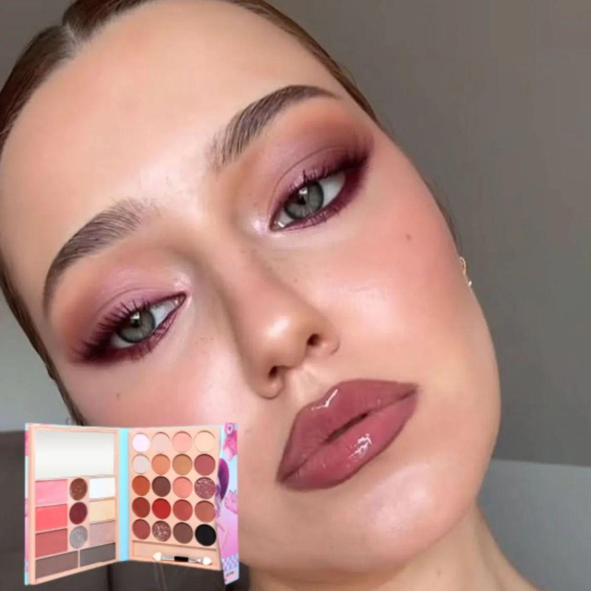 Paq 12 Paletas Maquillaje Completa Definición Brillo ALJ-5