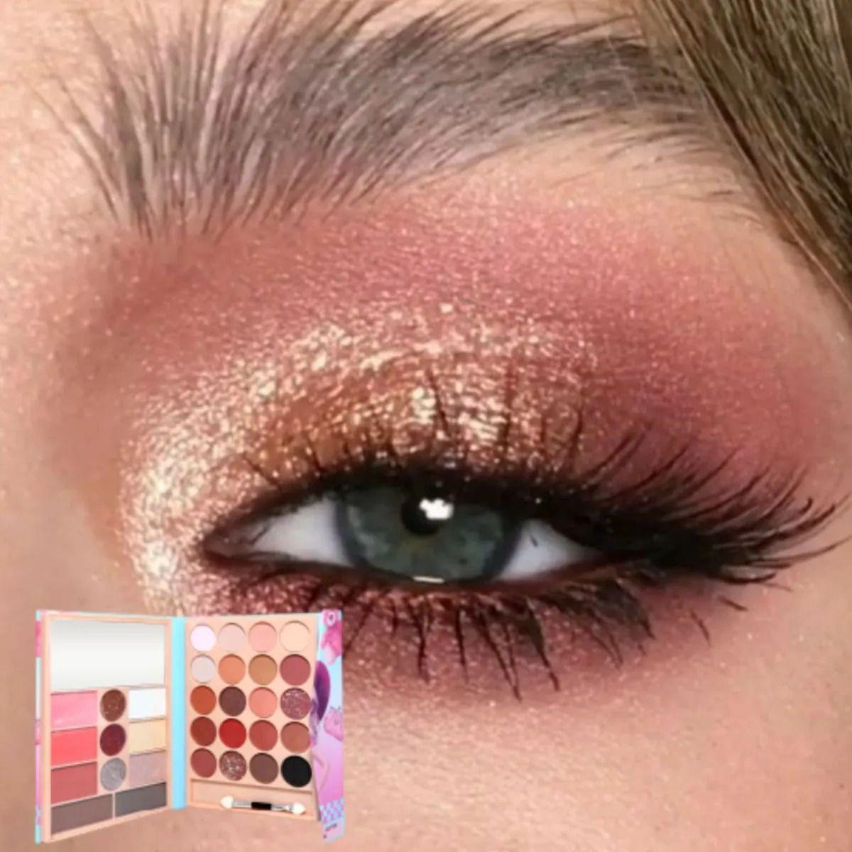 Paq 12 Paletas Maquillaje Completa Definición Brillo ALJ-7