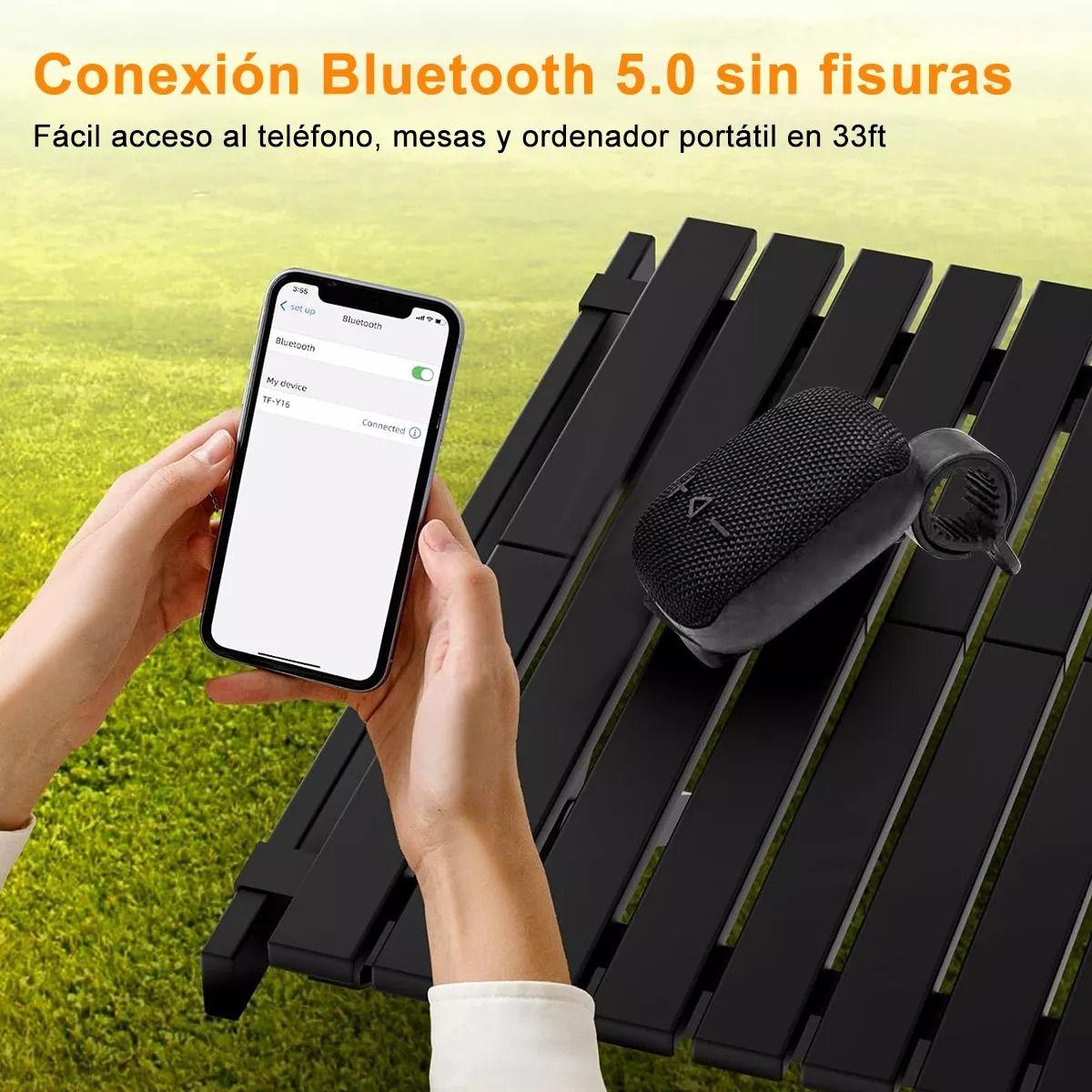Parlante Portatil Bluetooth Soporte Moto Bicicleta Lau-6