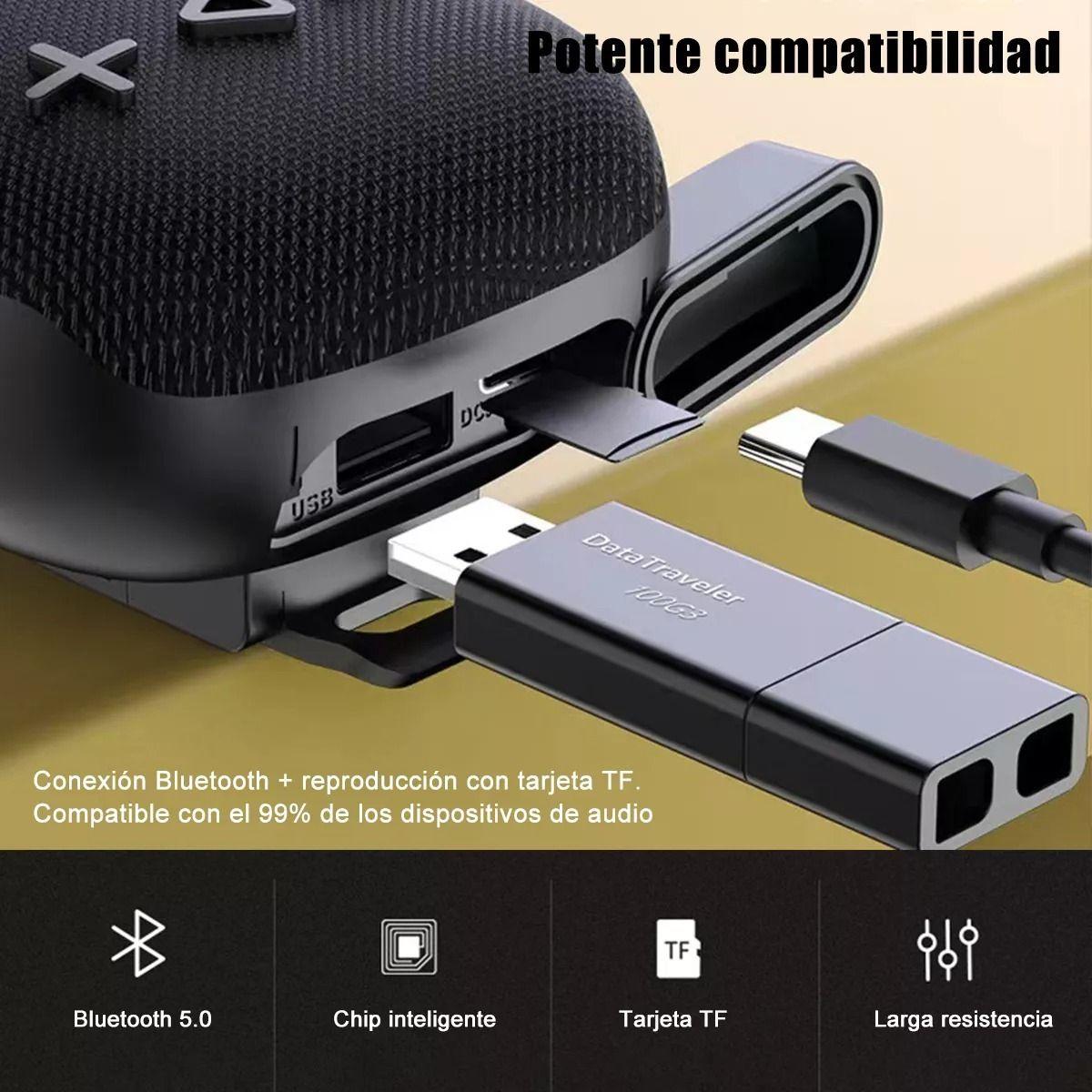 Parlante Portatil Bluetooth Soporte Moto Bicicleta Lau-8