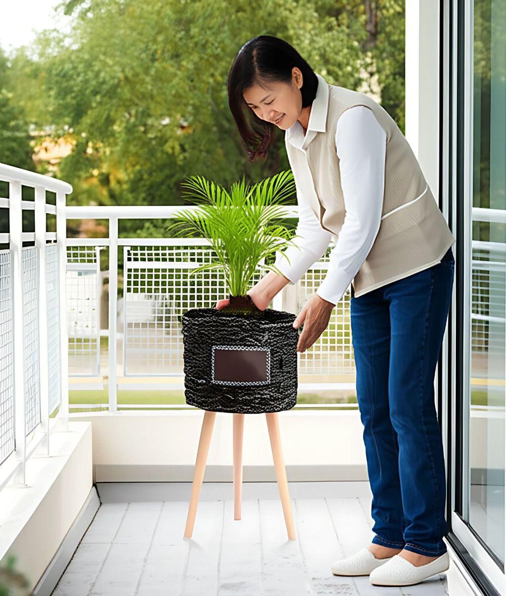 Set Maceteros Modernos Soporte Macetas Jardín Patas Jhn-5
