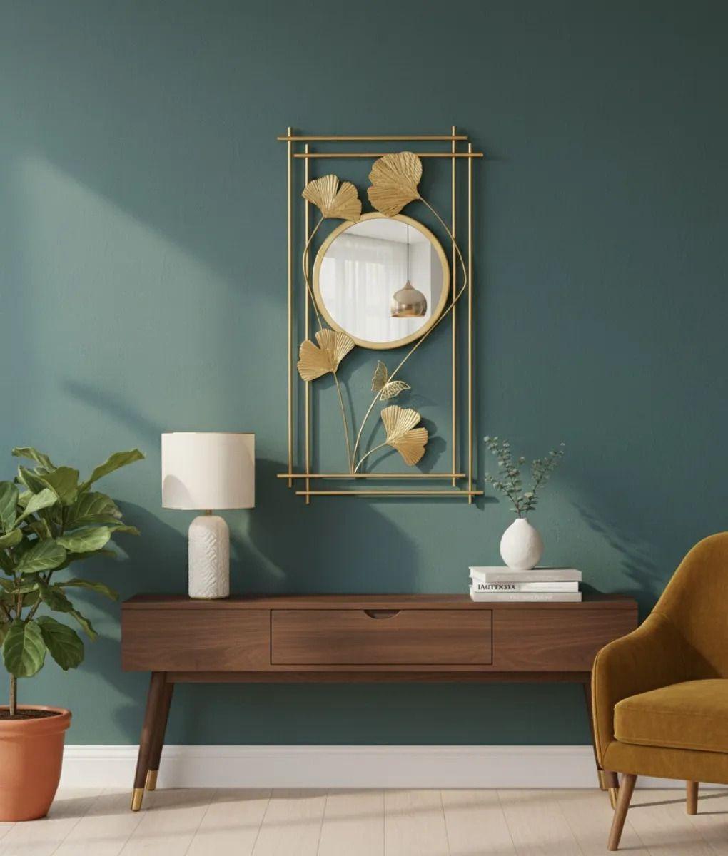 Espejo Pared Decorativo Estilo Inspiración Botánica Jhn-5