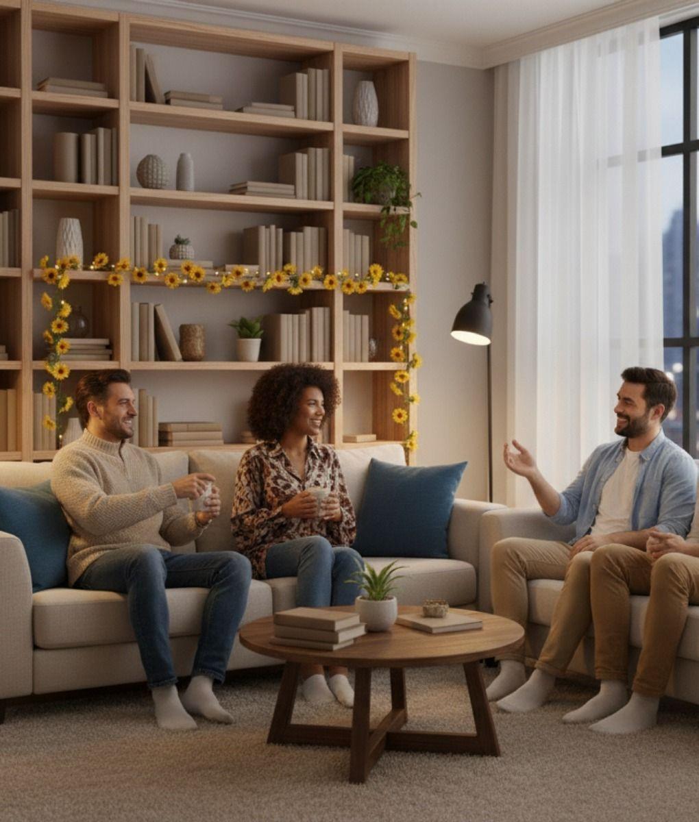 Set 3 Flores Artificiales Guirnalda Girasoles Enredadera Jhn-6