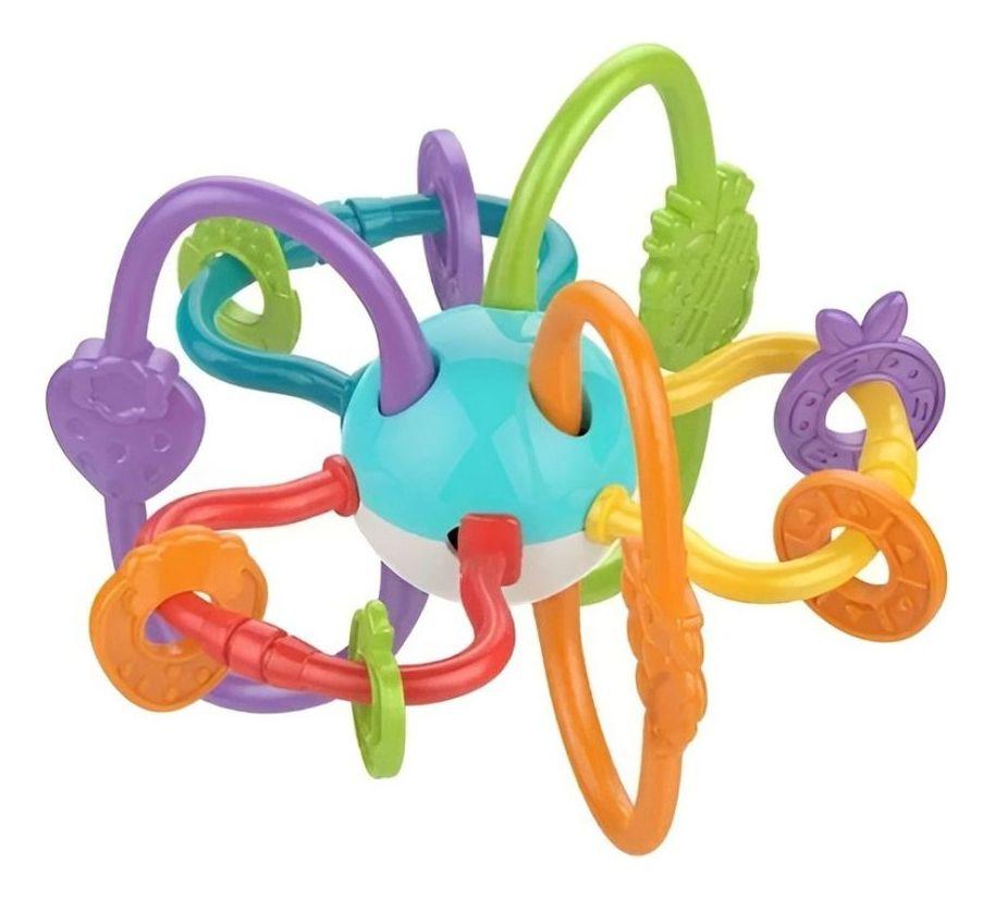 SET 2 SONAJEROS JUGUETE 2EN1 ESTIMULA MORDEDOR BEBE LAU-0